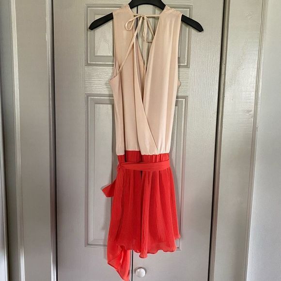 Double Zero Beige Cream and Orange Romper Size Large, Perfect for Summer! - Picture 11 of 12